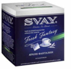 Чай SVAY Fresh fantasy 20*2гр (зелёный маракуйя, апельсин, лимон) 