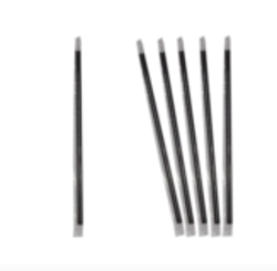 Трубочки для коктелей прямая в инд. упак.5*200 черная 1000 шт